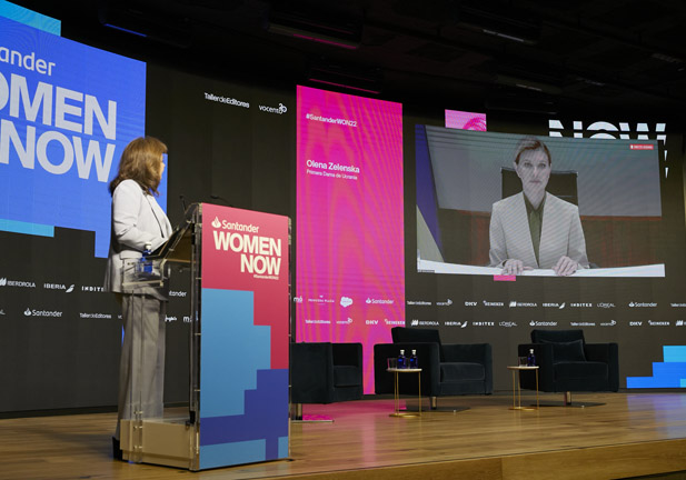 Olena Zelenska, primera dama de Ucrania en Santander WomenNOW: 'Ustedes salvan vidas. Los ucranianos siempre les estaremos agradecidos'